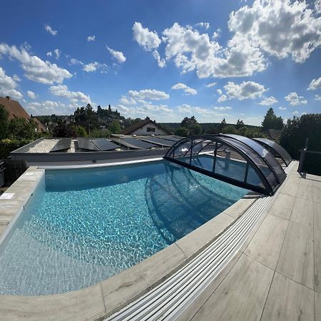 Ferienwohnung Schlossblick - 4 Sterne Sauna Pool Whirlpool Exklusiv Braunfels Extérieur photo
